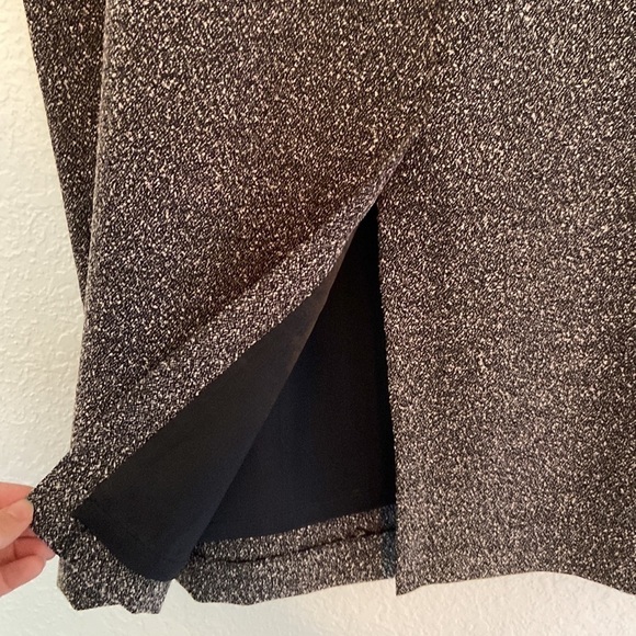 TRIBAL High Waisted Black and White Tweed Business Skirt with Pockets - 6 - Picture 3 of 9
